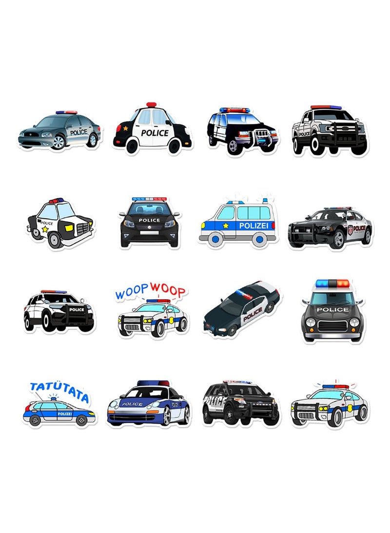 50 قطعة من ملصقات سيارات الشرطة المقاومة للماء من الفينيل لأجهزة الكمبيوتر المحمول - Image 3