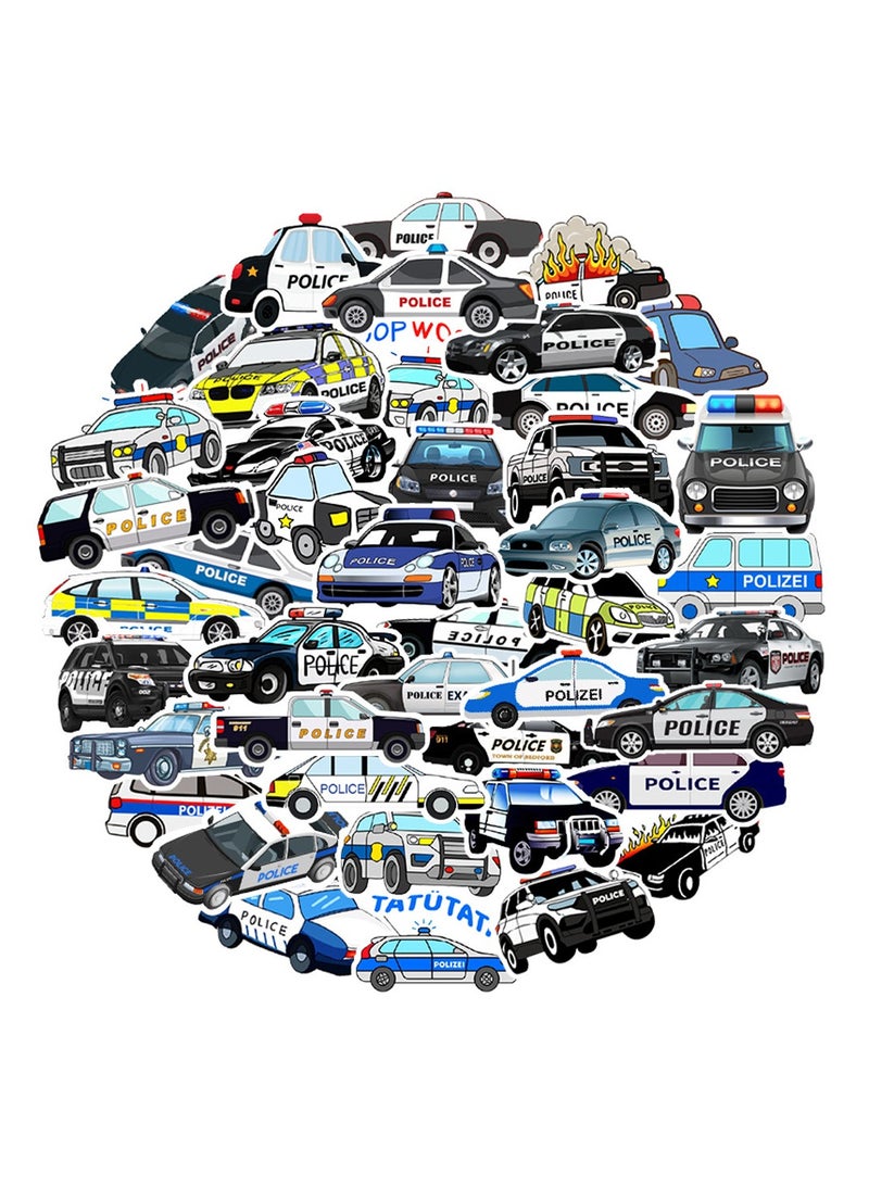 50 قطعة من ملصقات سيارات الشرطة المقاومة للماء من الفينيل لأجهزة الكمبيوتر المحمول - Image 2