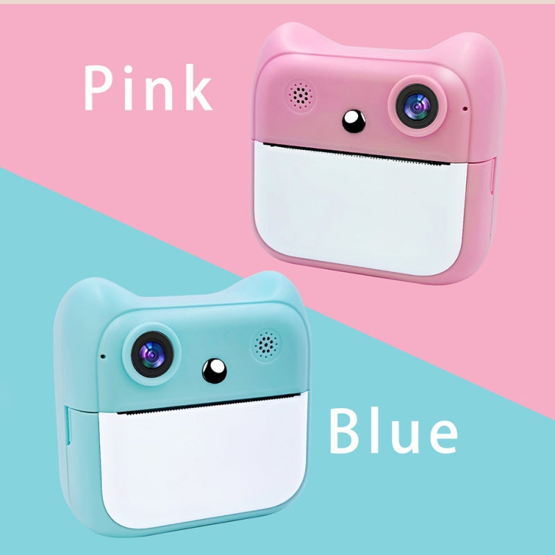 Kids Instant Print Camera: Pink, 2400W Pixels, Inkless Thermal Printing - Front Rear Lenses, Portable Camera Instant Print for Kids Birthday Christmas Gifts - Image 3