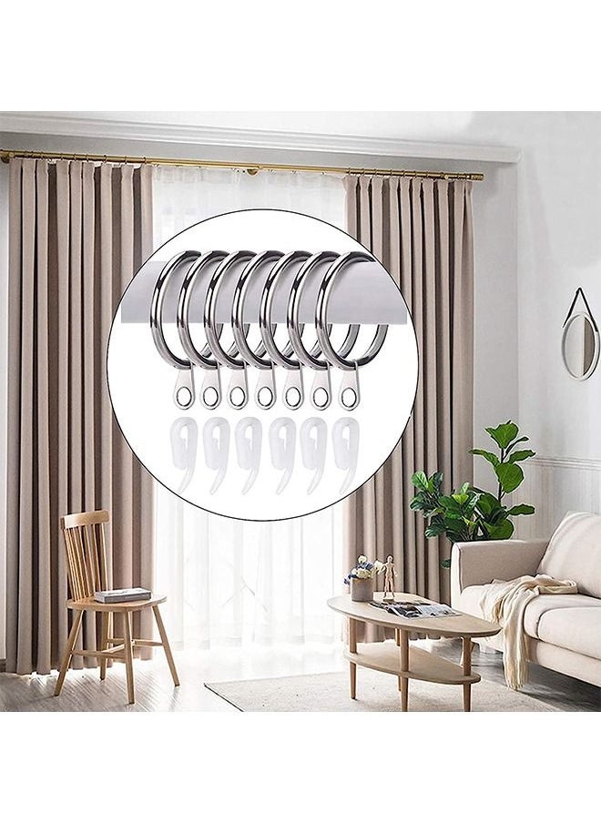 Generic Curtain Ring 20pcs Metal Shower Curtain Hooks Rings Drapery Curtain Rings with Eyelet for Curtains Shower Curtains Rods 38mm Internal Diameter  - Image 5