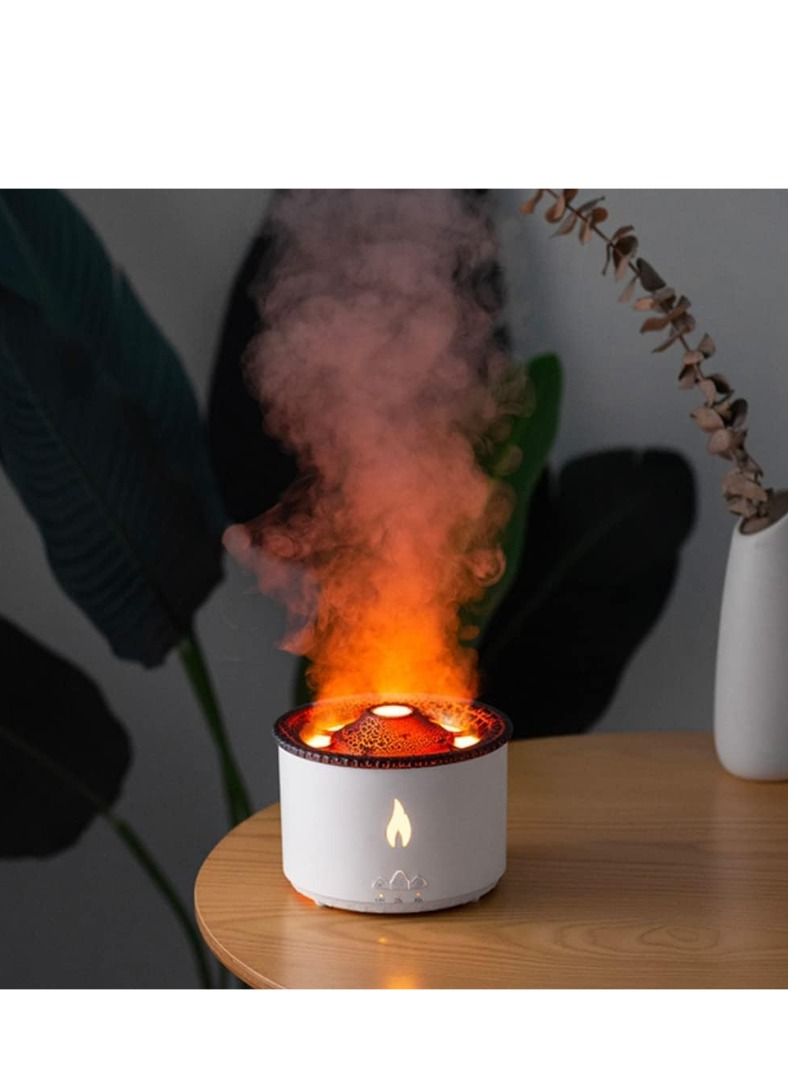 ACLIX Ultrasonic Essential Oil Diffuser 360ml Aromatherapy Humidifier 2 Mist Modes Flame & Jellyfish Timer & Auto Shut-Off Aroma Diffuser for Bedroom Spa Yoga Office Ideal Gift for Women - Image 1