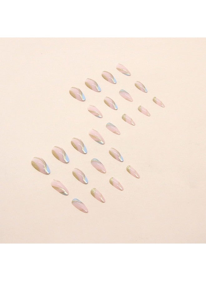 CherryBox CherryBox 24pcs/set Artificial Nails, Acrylic Nails with Long Lasting Gloss Coating, Suitable for Women and Girls (Jelly Tabs and Glue Included) - Image 4
