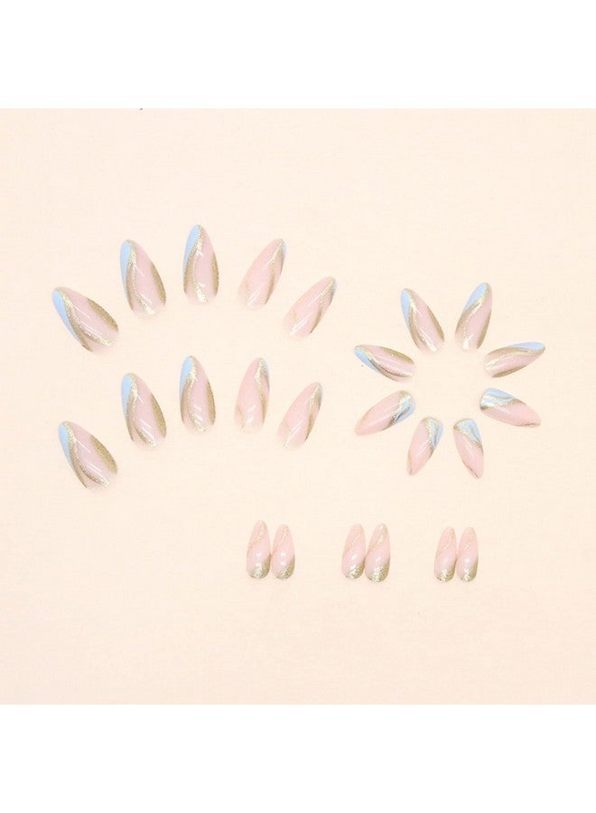 CherryBox CherryBox 24pcs/set Artificial Nails, Acrylic Nails with Long Lasting Gloss Coating, Suitable for Women and Girls (Jelly Tabs and Glue Included) - Image 5