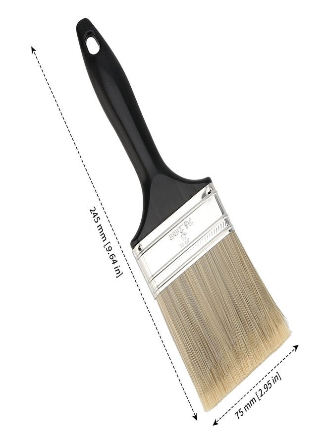 MANCHAP 15 Pack 3 Inch Paint Brushes, Plastic Handle Paint Brushes with Polyester Bristle, Multi Purpose Paint Brushes for Acrylic Painting, Staining, Varnishing and Wall Trimming - Image 2