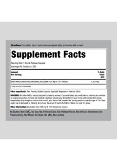 Piping Rock Bitter Melon Capsules 1200Mg ; 200 Count ; Momordica Charantia ; Concentrated Extract ; Herbal Supplement ; Nongmo Gluten Free  - Image 3