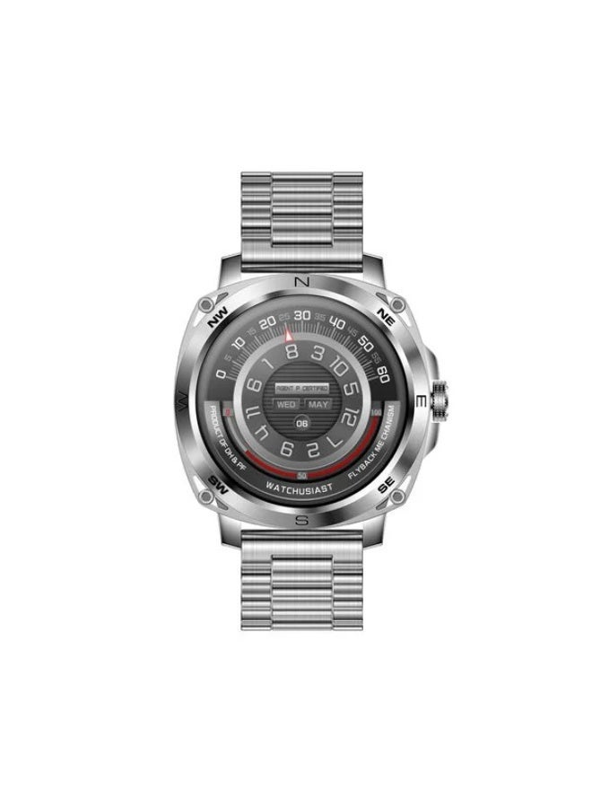 Fastrack Radiant FX3 Smart Watch, 3.63 CM AMOLED Display, Functional Crown, AOD & DND Mode, SingleSync BT Calling, AI Voice Assistant, Women's Health Tracking, 100+ Sports & Smartwatch Faces (Black) Silver - Image 1