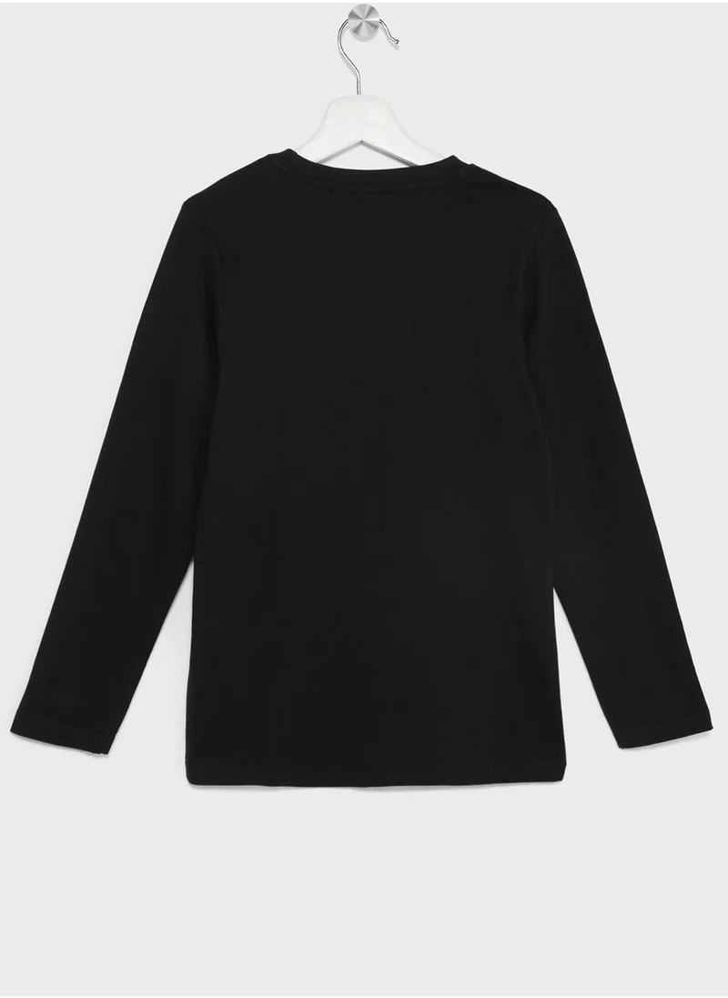 ناسا Nasa Boys Printed Long Sleeve T-Shirt