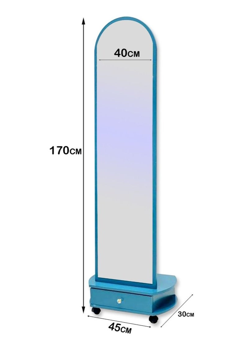 Floor Full Length Mirror With Holder 170X40X45Cm - Image 2