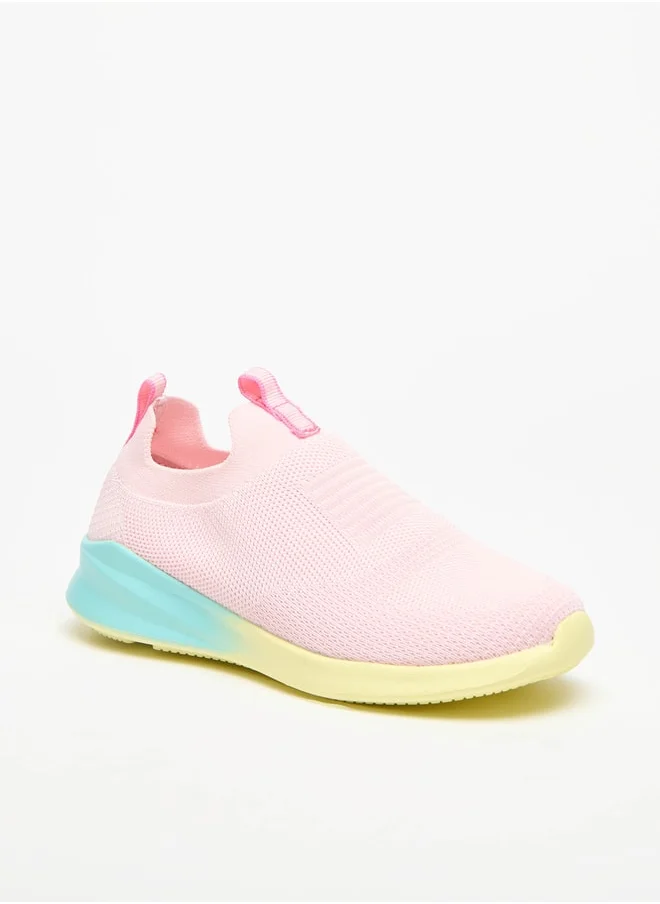 Dash Girls Ombre Textured Slip-On Sports Shoes