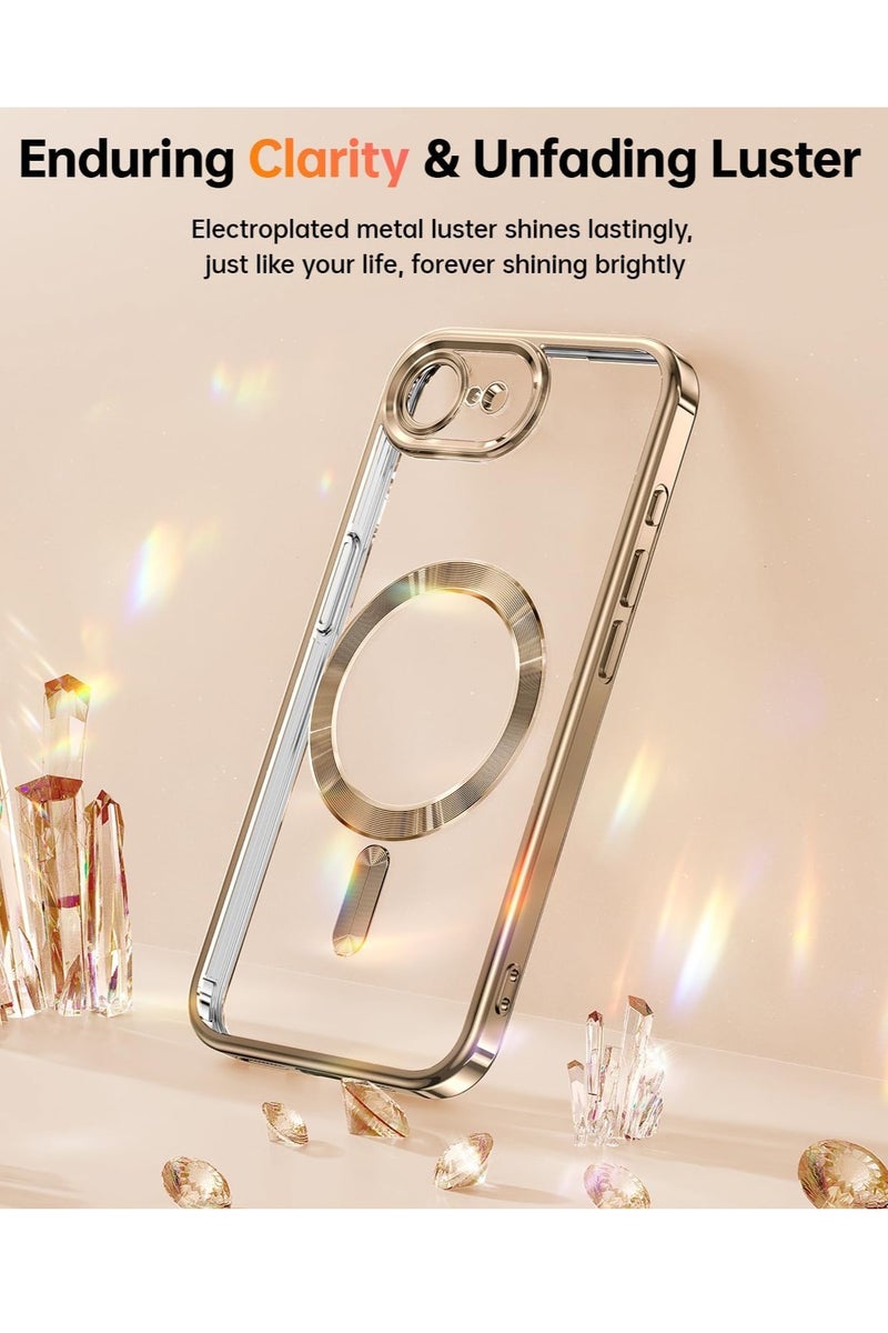 BORTONY iPhone 16e Magsafe Case Elegant Design Anti-Scratch with Camera Lens Protection Magnetic Cover for iPhone 16e 6.1-inch - Image 3