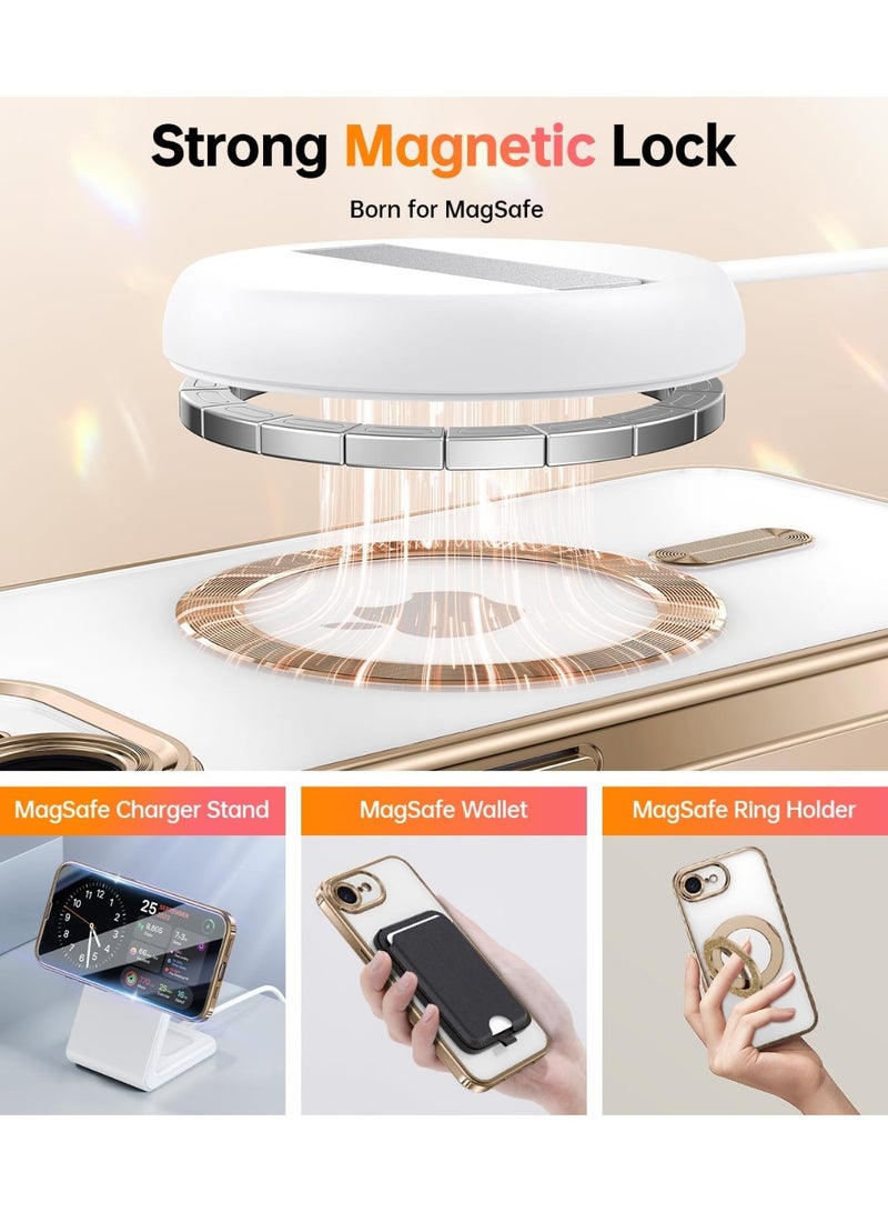 BORTONY iPhone 16e Magsafe Case Elegant Design Anti-Scratch with Camera Lens Protection Magnetic Cover for iPhone 16e 6.1-inch - Image 5