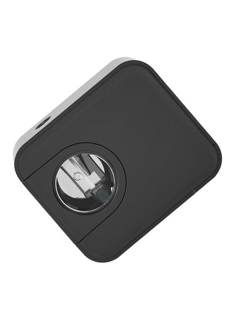 Electric Pencil Sharpener Small Portable Battery Powered Pen Sharpening Tool Student Stationery Camera Shape Black