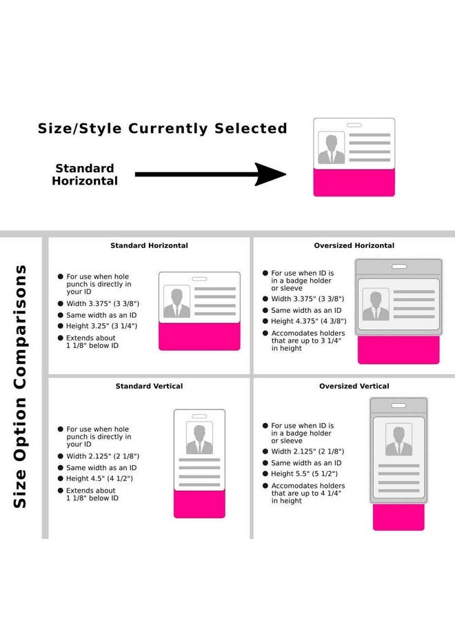 Scrubs and Stuff LLC - Nursing Student Badge Buddy Horizontal W/Height & Weight Conversion Charts (Standard Pink) - Image 1
