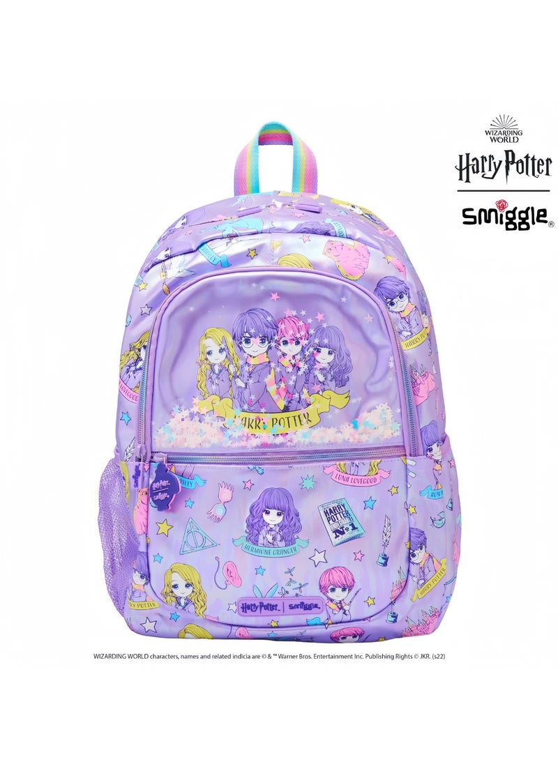 Smiggle Smiggle Girls Sequin Student Backpack Primary and Secondary School Children Backpack Outdoor Leisure Bag Backpack 42*30CM 
