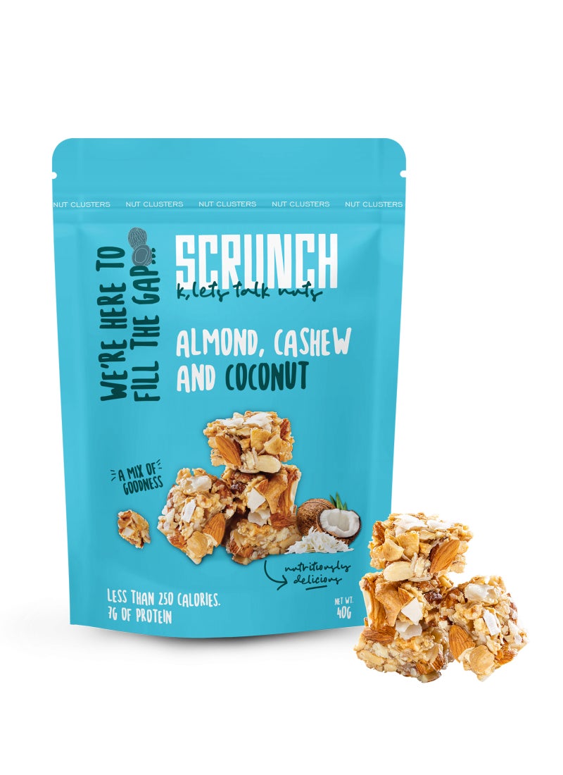 SCRUNCH Almond, Cashew & Coconut Nut Clusters - Image 4