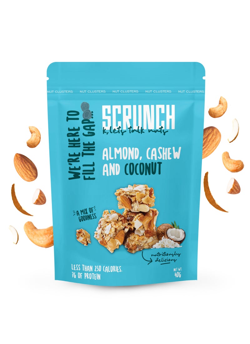 SCRUNCH Almond, Cashew & Coconut Nut Clusters - Image 3