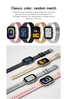 AROAQ Smart Watch, Pink Waterproof Fitness Tracker Watch, Bluetooth Calls Digital Smartwatch, Large Display Wristwatch Watches For Men And Womwn  - Image 4