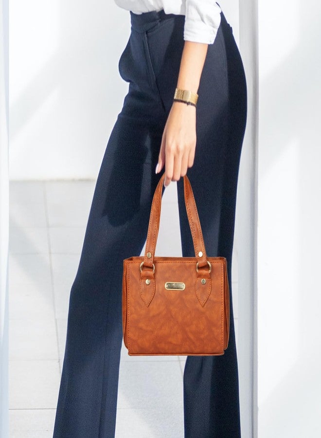 WORLD STAR PU Handbag for Womens | Beige - Image 5