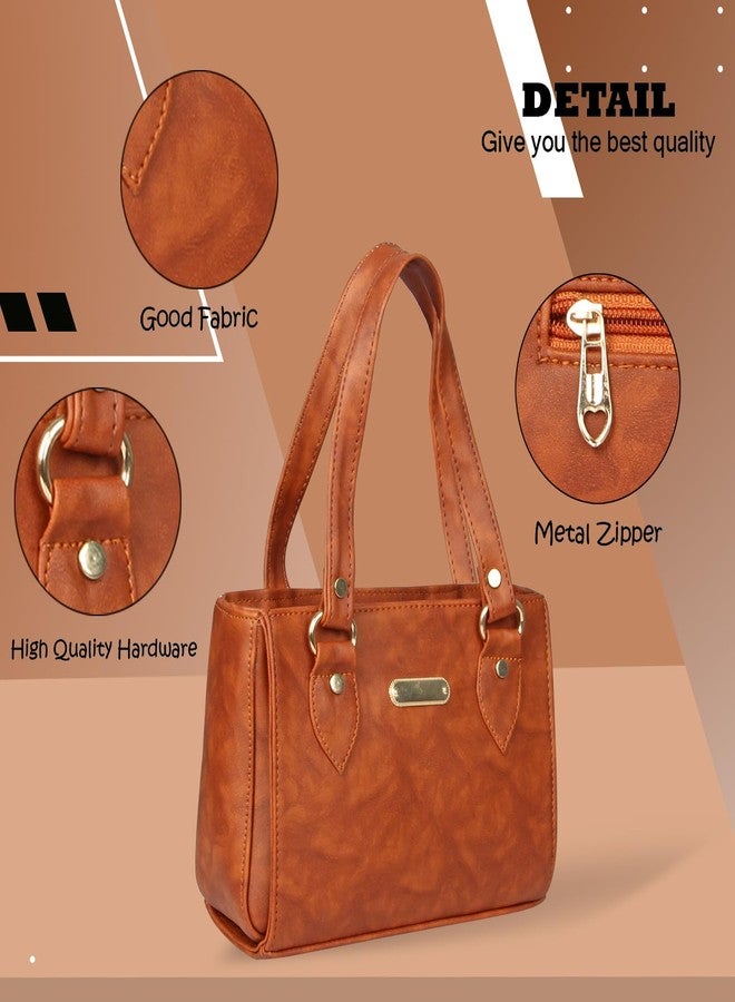 WORLD STAR PU Handbag for Womens | Beige - Image 3