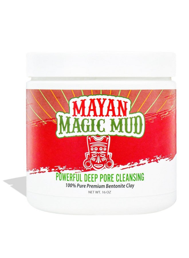 MAYAN MAGIC MUD Powerful Deep Pore Cleansing Sodium Bentonite Clay Natural Face Mask Peel For Men And Women Usa Made Full Facial Skin Care Spa Level Beauty Products That Cleanse Skin 16 Oz - Image 1