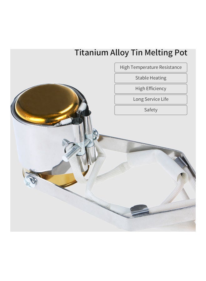 Portable Temperature Adjustable Titanium Alloy Tin Furnace Yellow - Image 5
