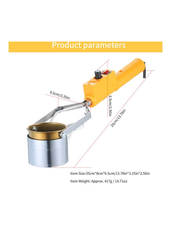 Portable Temperature Adjustable Titanium Alloy Tin Furnace Yellow - Image 3