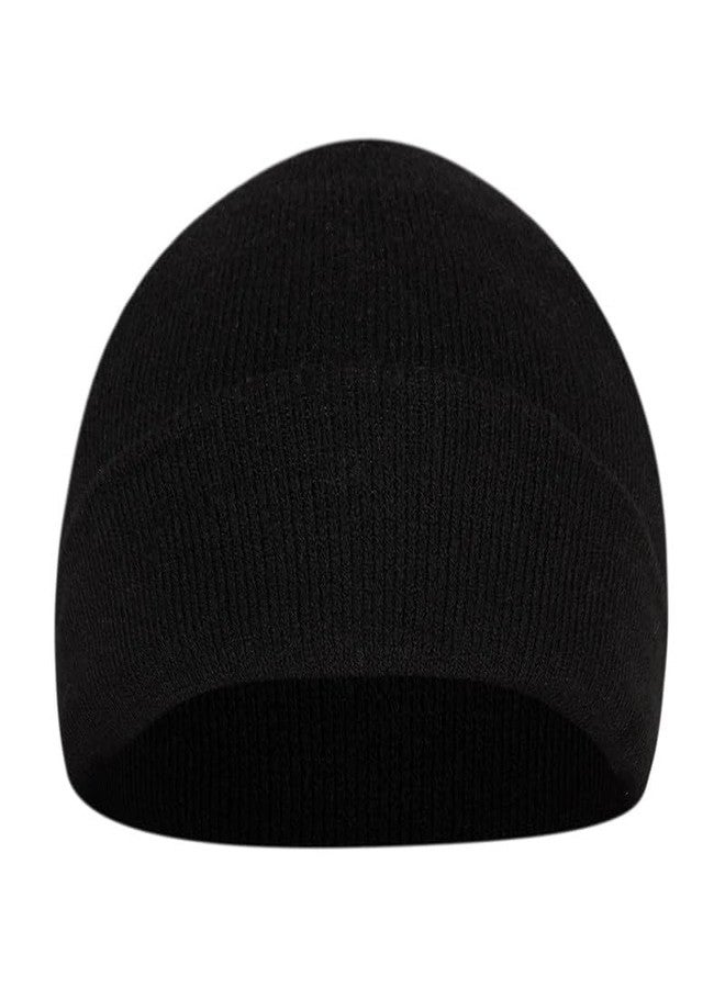 Zeki Women Woolen Winter Skull Cap Black - Image 1