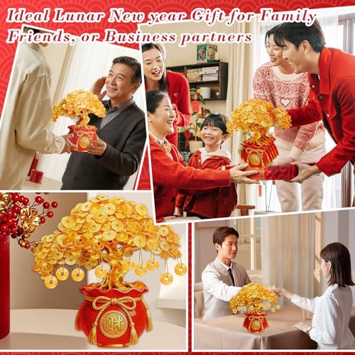 WhatSign Chinese New Year Card, 3D Pop Up Fengshui Money Tree Decoration for Prosperity – Large Handmade Lunar New Year Gifts, Ideal Home Décor for Table, Desk, Office 2026 Year of The Horse - Image 5