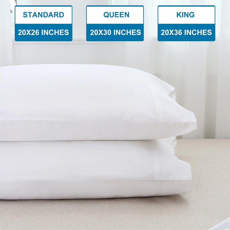 WINLIFE مجموعة وسادات ملكة Winlife Queen Set من 2 100 ٪ Cotton Cotton Queen Cases 2 20؟ - Image 3