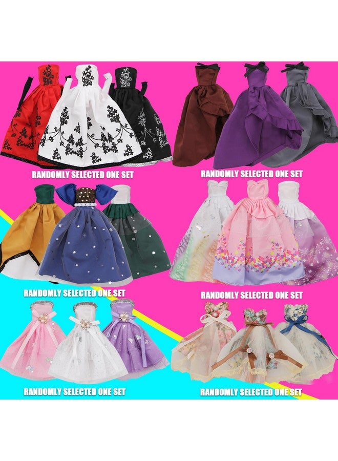 ZTWEDEN Doll Dress Set With Handmade Doll Clothes Wedding Party Dresses Gown Includes Gloves For 11.5 Inch Girl Doll（6 Styles）  - Image 2