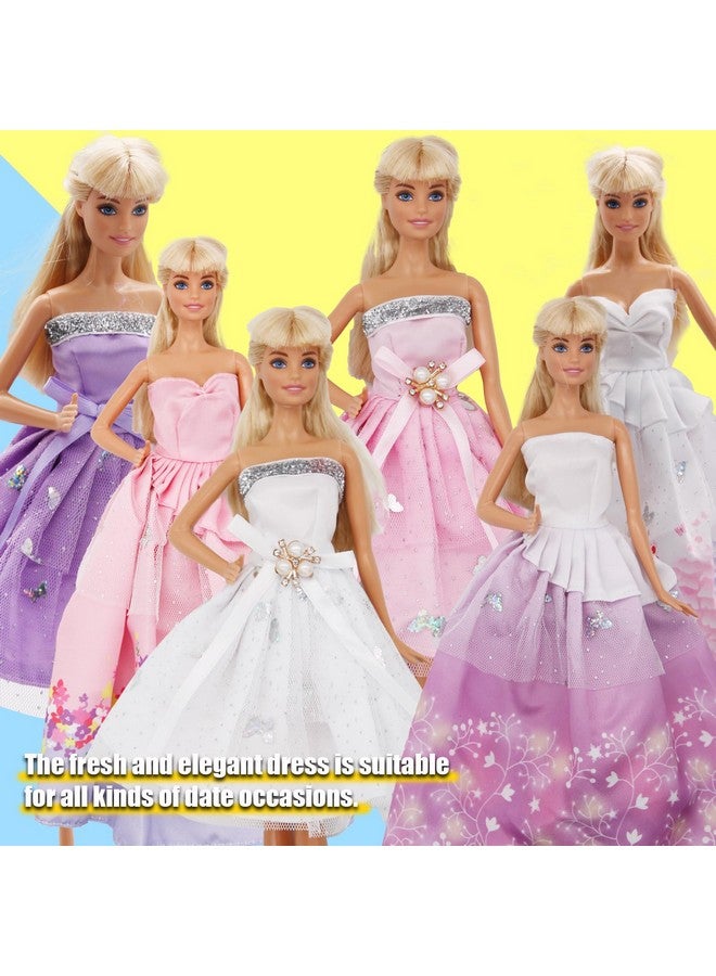 ZTWEDEN Doll Dress Set With Handmade Doll Clothes Wedding Party Dresses Gown Includes Gloves For 11.5 Inch Girl Doll（6 Styles）  - Image 4