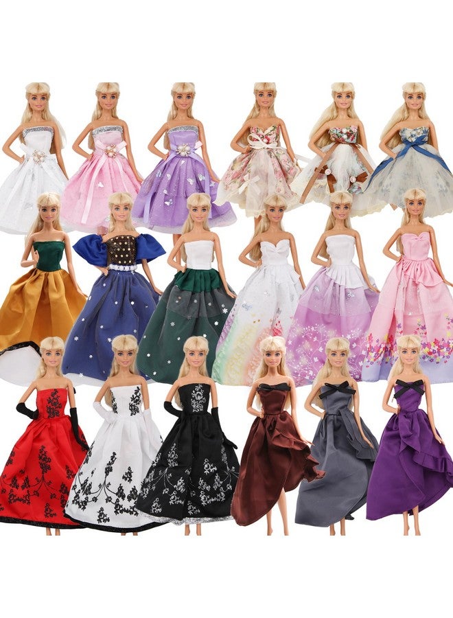 ZTWEDEN Doll Dress Set With Handmade Doll Clothes Wedding Party Dresses Gown Includes Gloves For 11.5 Inch Girl Doll（6 Styles）  - Image 1