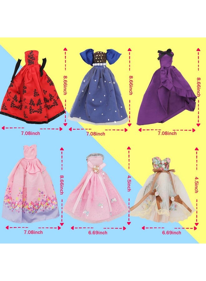 ZTWEDEN Doll Dress Set With Handmade Doll Clothes Wedding Party Dresses Gown Includes Gloves For 11.5 Inch Girl Doll（6 Styles）  - Image 3