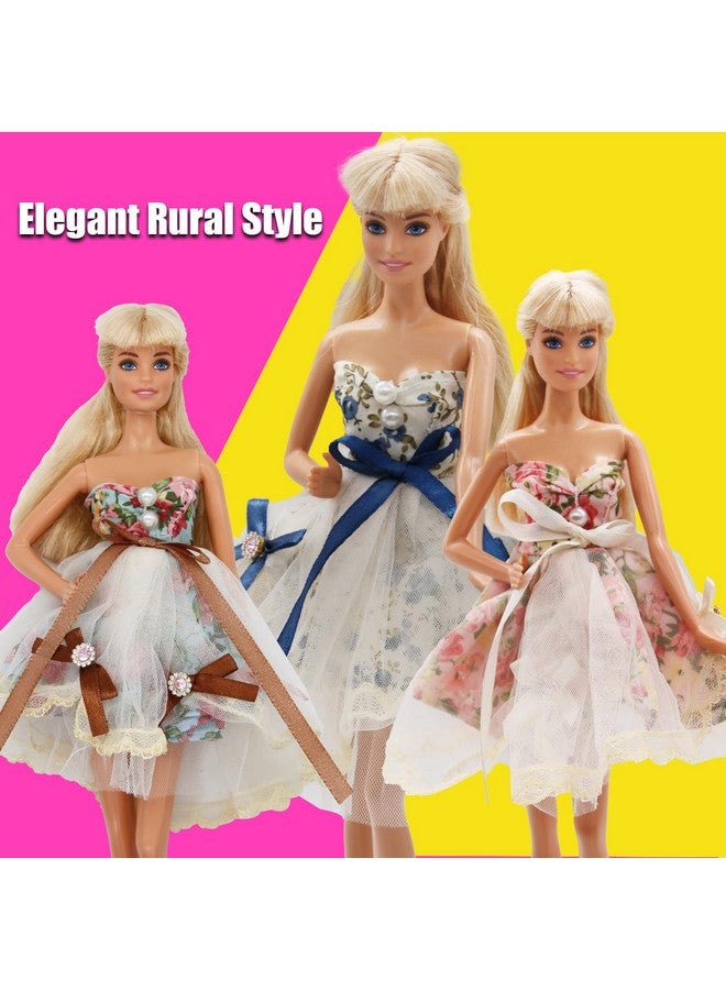 ZTWEDEN Doll Dress Set With Handmade Doll Clothes Wedding Party Dresses Gown Includes Gloves For 11.5 Inch Girl Doll（6 Styles）  - Image 5