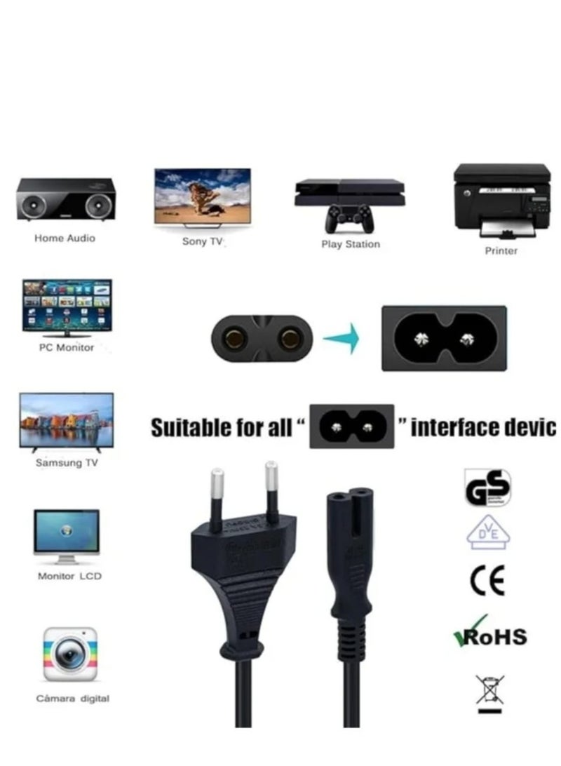 dual power cable1-meter black - Image 2