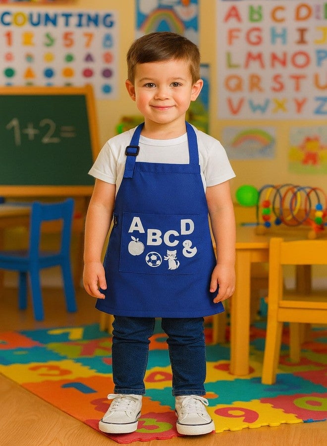 Tolexo® Waterproof Kids Apron with ABCD Text Print | Multipurpose for School, Baking, Cooking, Painting, Art & Birthday Theme Parties | Large Pocket | Suitable for Boys & Girls Age 3–6 Years - Image 4