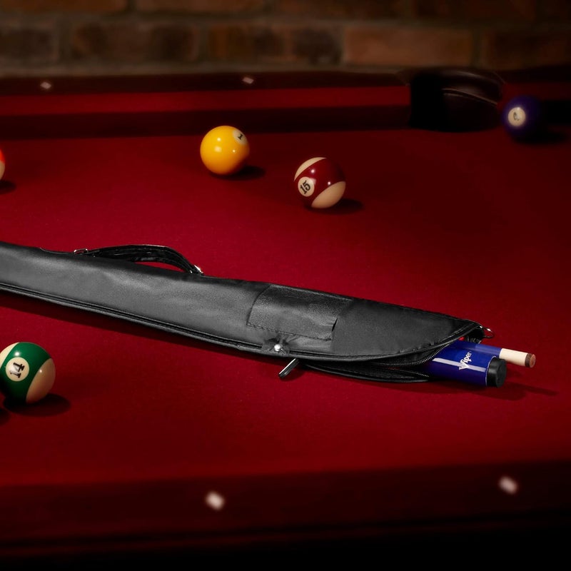 CASEMASTER Billiard/Pool Cue Soft Vinyl Case, Holds 1 Complete 2-Piece Cue (1 Butt/1 Shaft), Black - Image 3