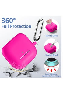 Generic Case Compatible with AirPods 4 Case Cover Soft Silicone Full Body Protective Shockproof Case for Apple AirPods 4th Generation Case with Cleaner Kit&Carabiner [LED  - Image 2