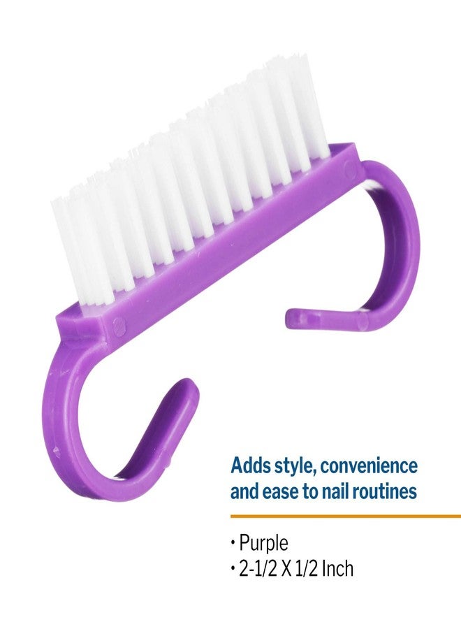 McKesson Nail Brush, Easy Grip Handle, Single Use/Disposable, Purple, 50 Count - Image 4