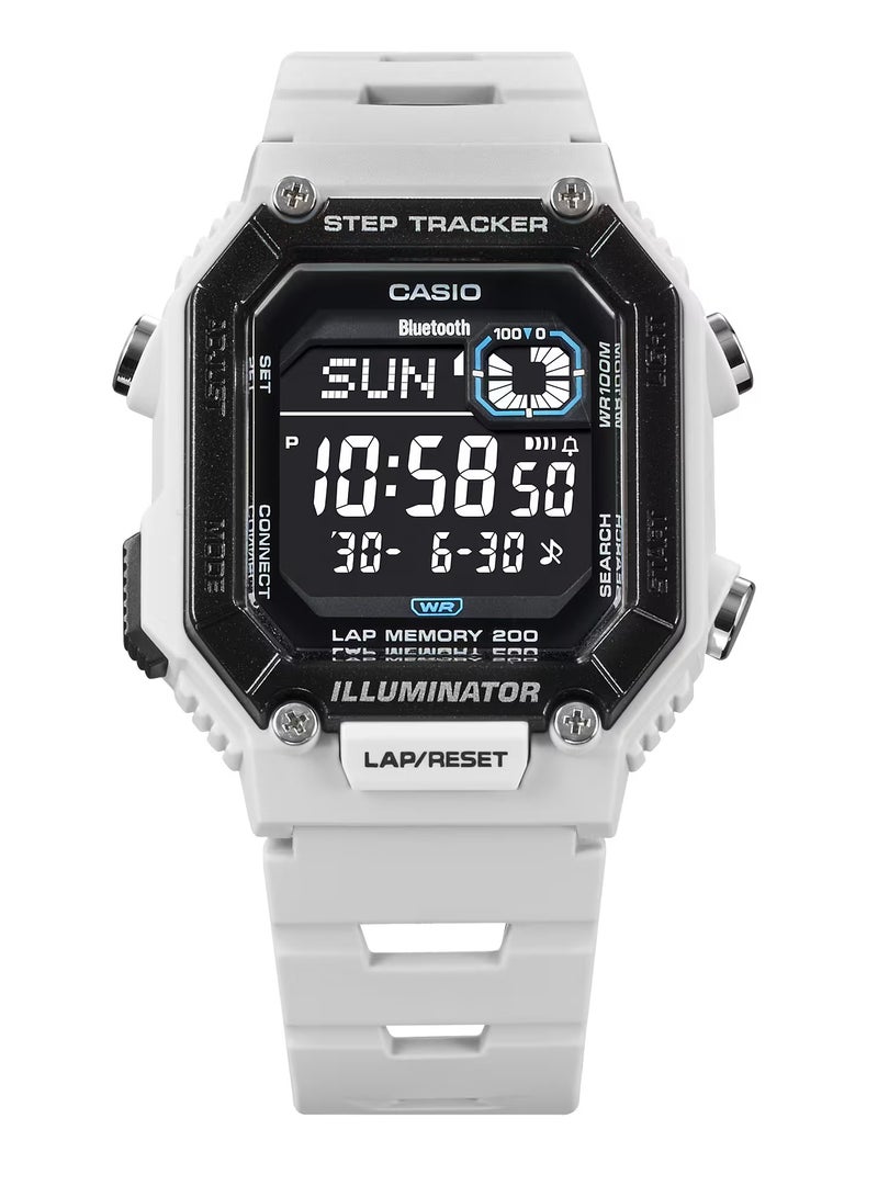 CASIO ساعة رقمية لتتبع الخطوات بسوار من الراتنج WS-B1000-8BV - Image 3