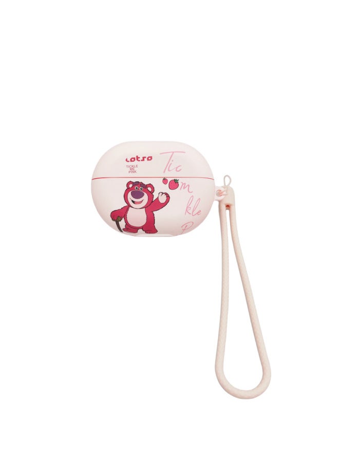 Generic - For HuaweiFreebuds Pro3/2 Wireless Bluetooth Headset Cartoon Creative Se3/4i/5i/Pro Soft-Color:Soft Shell + Lanyard-waving Strawberry Bear-Model:For HuaweiFreebuds 4/4E (protective Sleeve) - Image 1