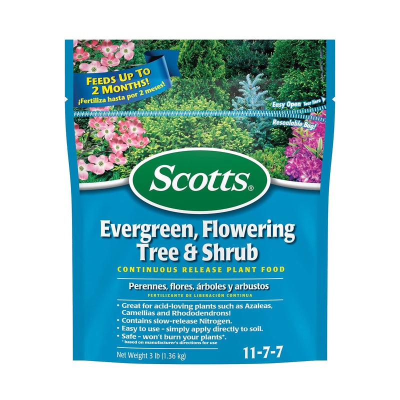 Scotts Evergreen Flowering Tree & Shrub Continuous Release Plant Food 3-Pound - Image 1