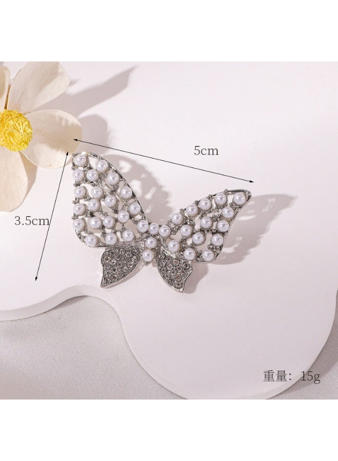 KUYING Luxury Crystal Drop Inlaid Diamond High-end Brooch 
