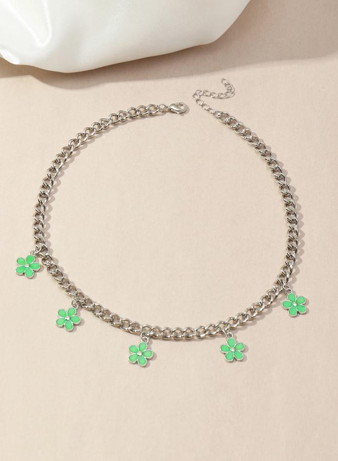 Take Two Flower Drop Necklace - Image 3