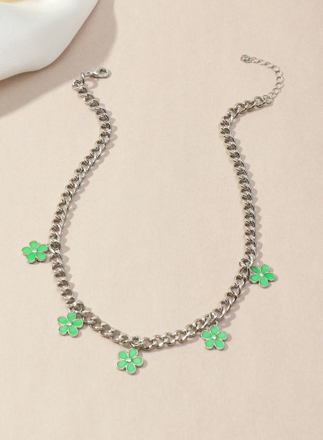 Take Two Flower Drop Necklace - Image 2