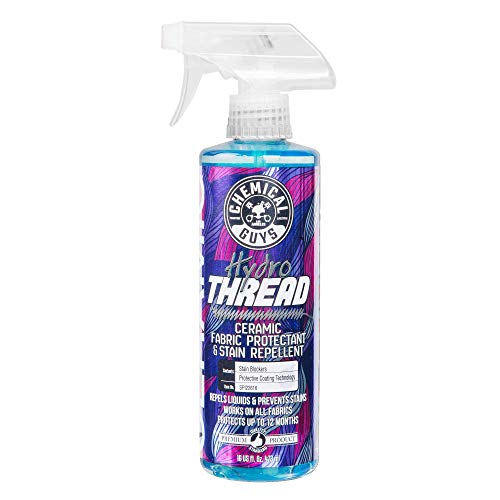 Chemical Guys SPI22616 HydroThread Ceramic Fabric Protectant  Stain Repellent Works on Fabric Carpet  Upholstery 16 oz
