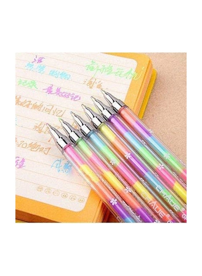 Generic Rainbow Diamond Pens, Colorful Gel Pens, Multicolor Pen, 1 Pack  - Image 2
