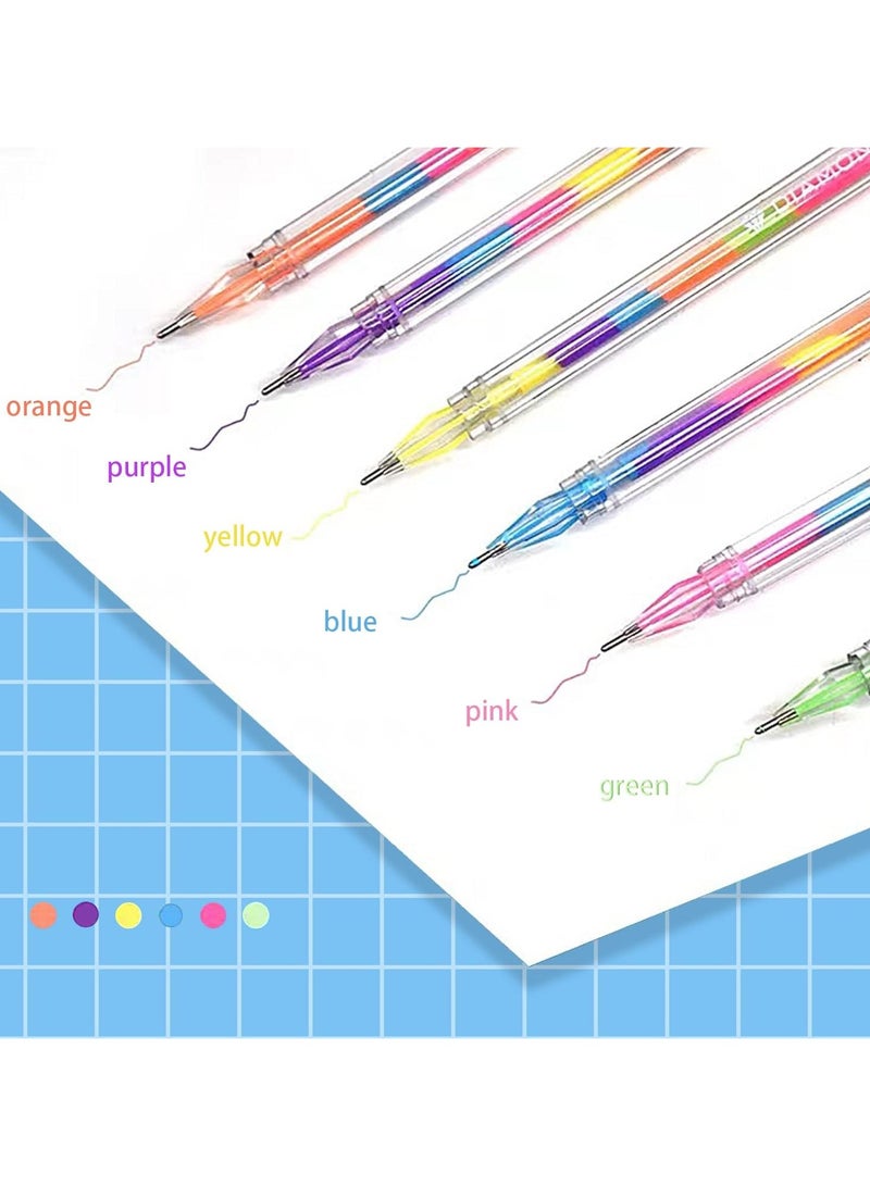 Generic Rainbow Diamond Pens, Colorful Gel Pens, Multicolor Pen, 1 Pack  - Image 3