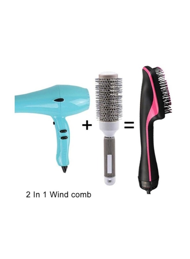 2-in-1 Ionic Hair Straightening Brush - Ceramic Electric Comb - Anti-Scald Hot Hair Brush - Hot Air Hair Straightening Brush - Women - Temperature Lock Function - Image 5