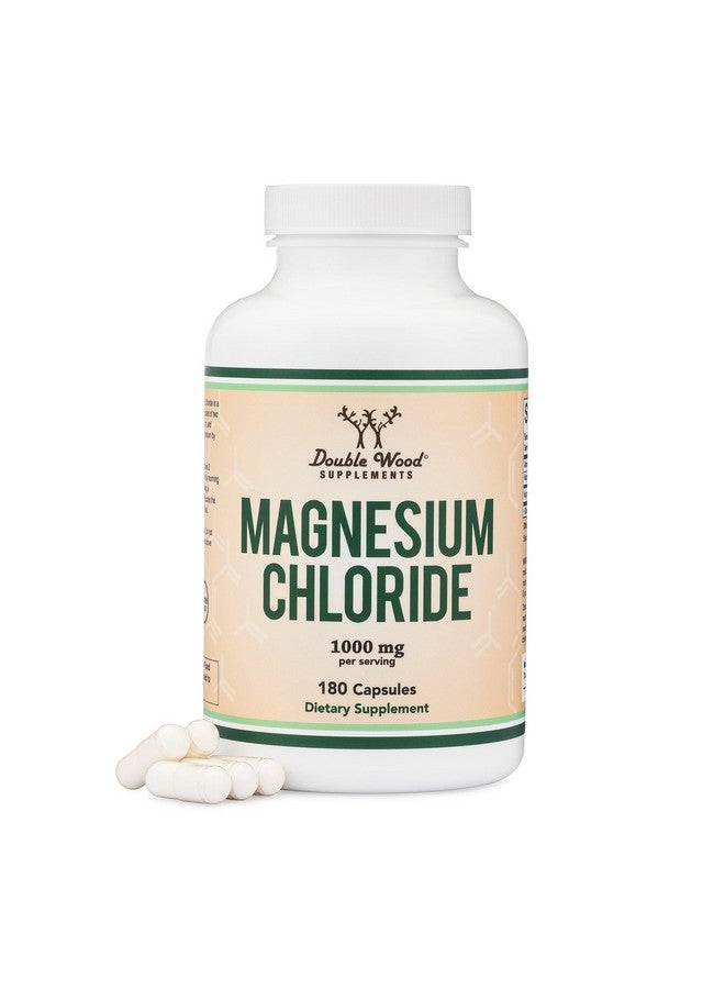 Double Wood Supplements روورو دي ماغنيسيوم) 180 كبسولة 1000 ملغ لكل حصة تدعم صحة الجهاز الهضمي والعظام مصنعة ومختبرة في الولايات المتحدة بواسطة دابل وود سوبليمنتس - Image 1